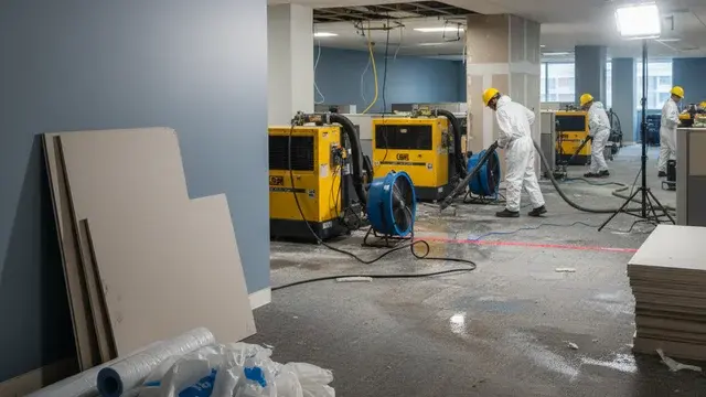 Commercial water damage response checklist for business owners