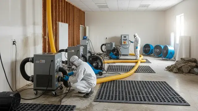 LGR dehumidifiers drying building materials to IICRC standards