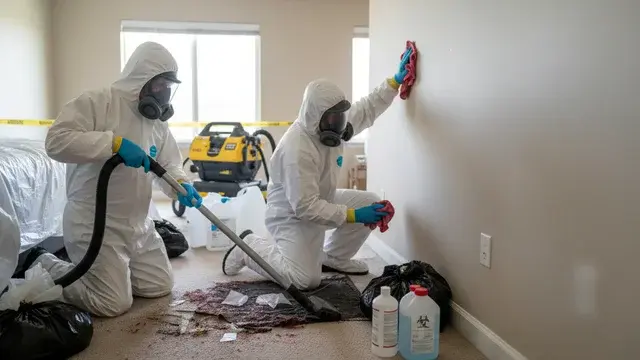 Trauma scene cleanup performed with compassion and discretion