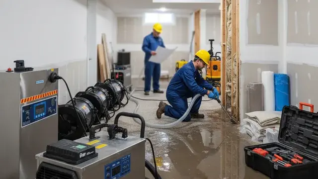 Water damage restoration in Ennis, TX